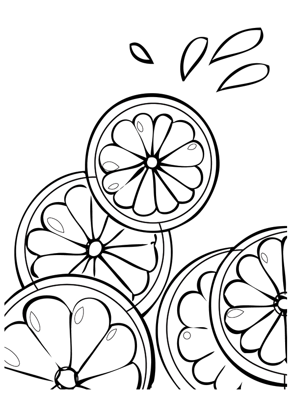 Plansa de colorat cu Fructe 126 5